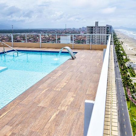Apto c Wi-Fi a beira-mar na Praia Jardim Real SP Praia Grande (Santos) Exterior foto