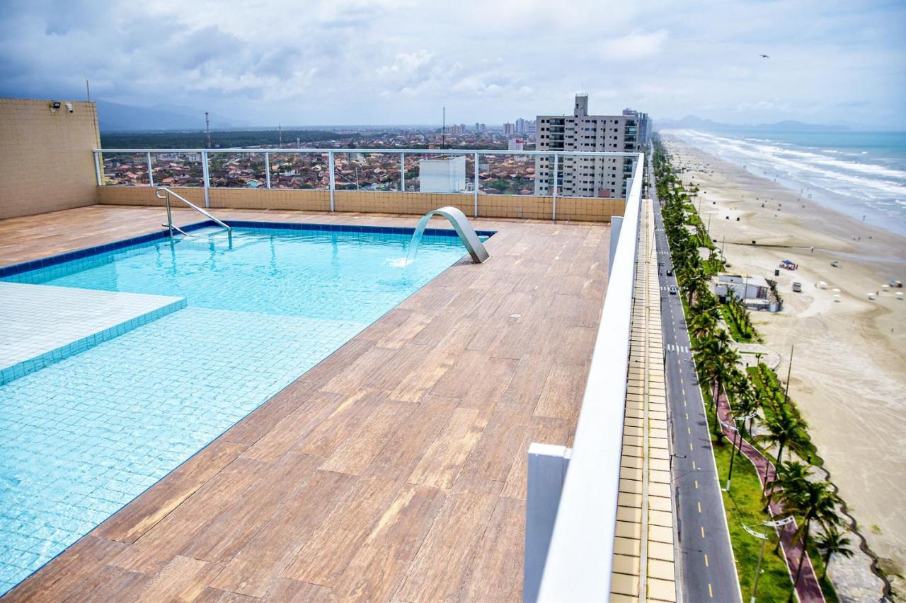 Apto c Wi-Fi a beira-mar na Praia Jardim Real SP Praia Grande (Santos) Exterior foto